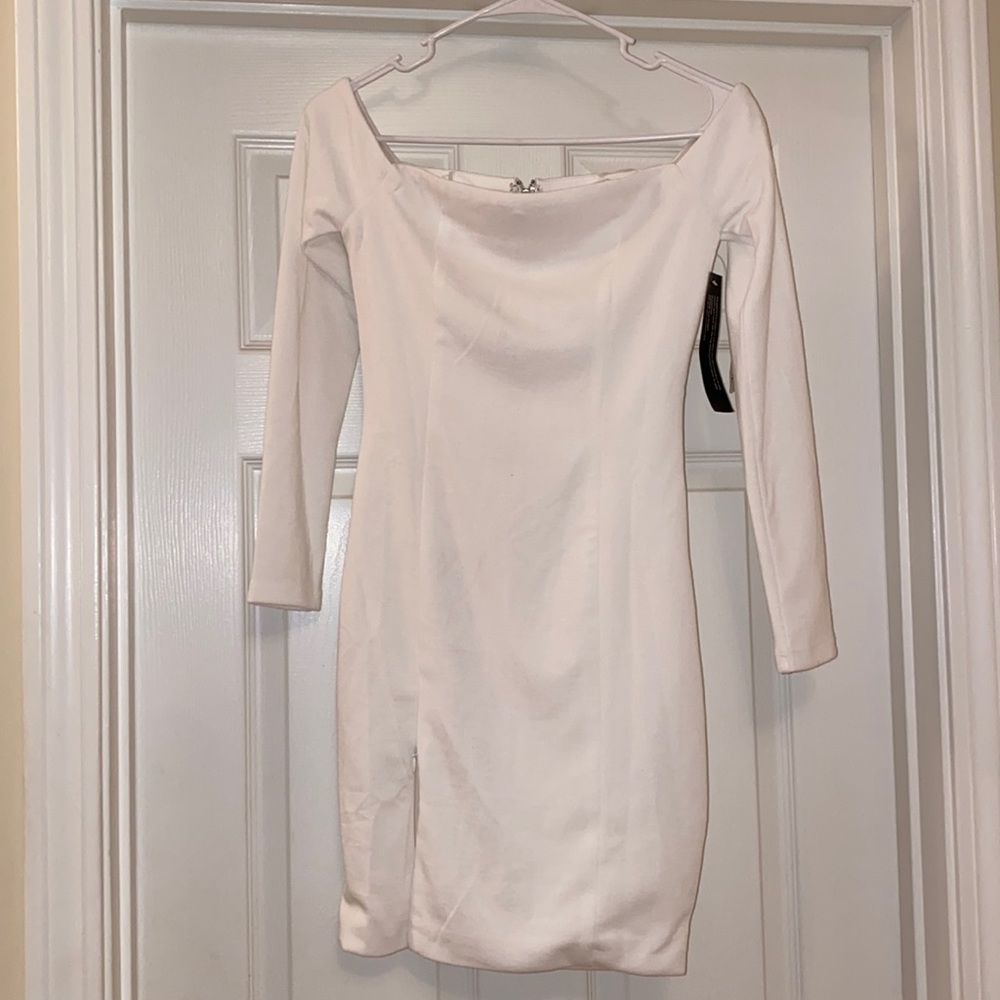White off the shoulder dress